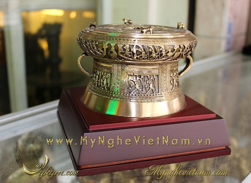Trống đồng quà tặng 12cm, quà tặng lưu niệm văn hóa Việt Nam, quà tặng sự kiện