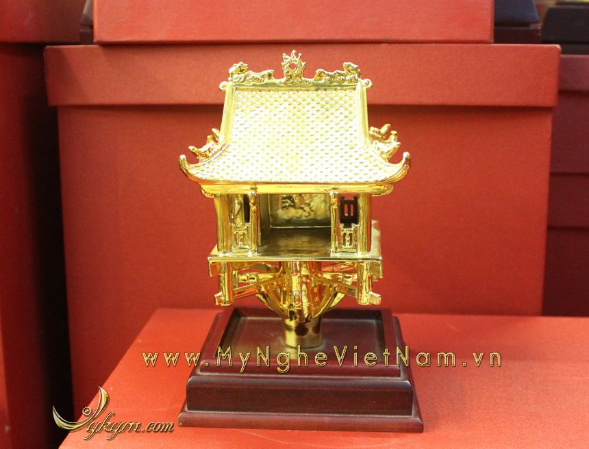 tượng chùa 1 cột mạ vàng làm quà tặng cao cấp 1
