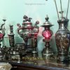 Bộ đỉnh đồng thờ cúng khảm bạc tam khí đầy đủ bày bàn thờ gia tiên