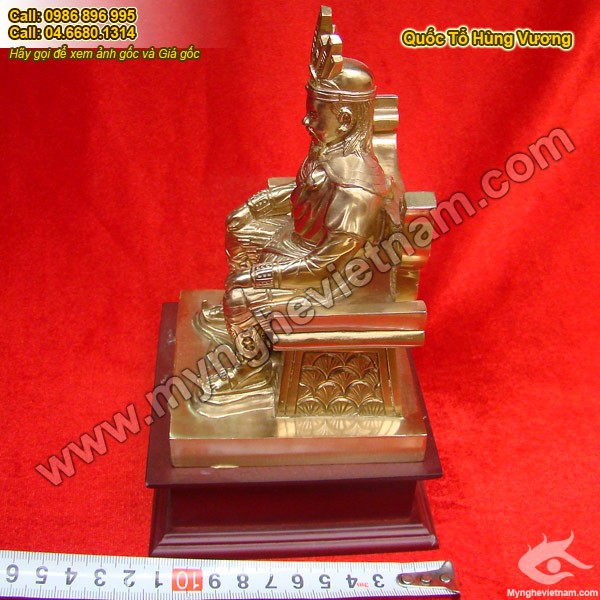 Tượng Vua Hùng - tượng đồng hùng vương 20cm