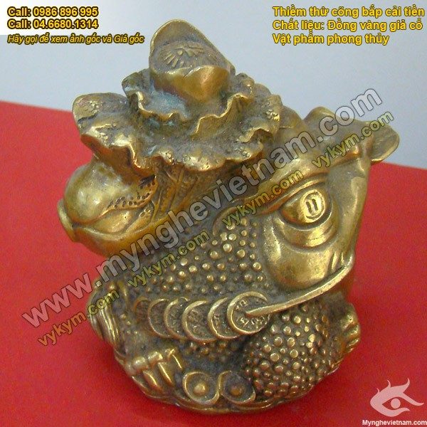 Cóc cõng cải bắp, Thiềm Thừ, cóc phong thủy, cóc tài lộc, Cóc ngậm tiền xu, thiềm thừ, Cóc 3 chân