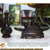 Ấm xuyến, ngai ly, đồ thờ bằng đồng, ấm 3 chén, ấm rượu, chén rượu thờ