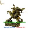 tượng quan công cưỡi ngựa 37cm