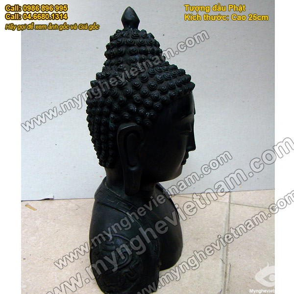 Tượng đầu Phật Tổ ,Đầu Phật Thích ca Mâu Ni 30cm