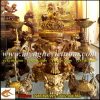 Đỉnh Đồng Song Long đúc nổi, cao 36cm,đỉnh đồng vàng
