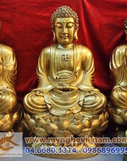 T­ượng Phật Thích Ca bằng đồng, tuong phat tho cung 60cm