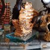 Thuyền buồm quà tặng phong thủy mạ vàng