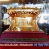 Trống đồng mạ vàng đk 12cm, trống đồng đông sơn đúc máy
