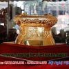Trống đồng mạ vàng đk 12cm, trống đồng đông sơn đúc máy