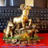 Tượng dê đồng phong thủy đứng trên 12 con giáp