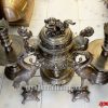 bộ đỉnh thờ cúng bằng đồng song long chàu nguyệt