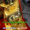 tượng bác hồ ngồi đọc báo đúc đồng mạ vàng 3