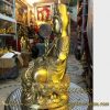 tượng quan thế âm bồ tát cầm bình thủy 28cm