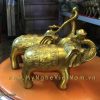 tượng voi đồng ngậm tiền ngậm gậy như ý