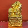 ấn đồng phong thủy, ấn cửu long thăng quan phát tài mạ vàng 9999 24k