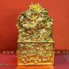 ấn đồng phong thủy, ấn cửu long thăng quan phát tài mạ vàng 9999 24k