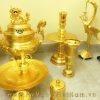 Bộ đỉnh đồng thờ cúng mạ vàng 24k cao cấp