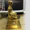 tượng trần nhân tông cao 25cm đế hoa sen