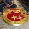 quốc huy mạ vàng đk 76cm