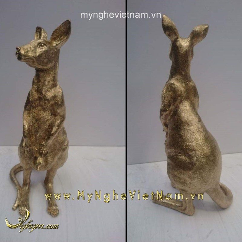 tượng kangaroo bằng đồng
