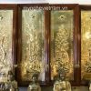 Tranh tứ quý bằng đồng nguyên bản 40x1m