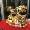 Tượng hổ đồng mạ vàng 24k dài 12cm