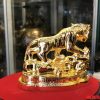 Tượng hổ đồng mạ vàng 24k dài 12cm