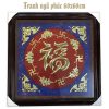 Tranh 5 con dơi và vòng chữ vạn phong thủy 60cm
